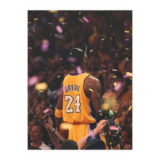 Kobe Bryant Lakers Championship Celebration Poster