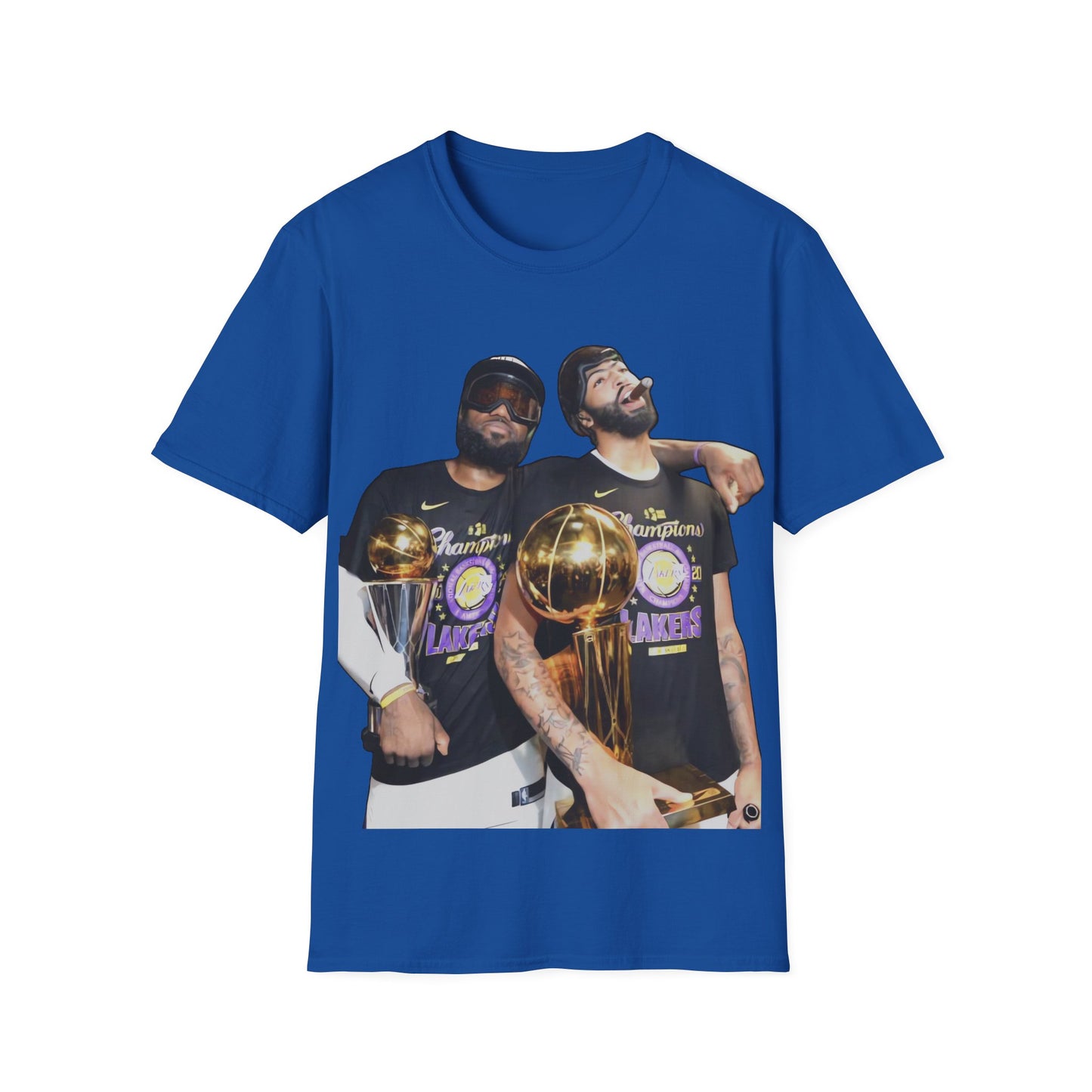 LeBron & AD Lakers Championship Celebration T-Shirt