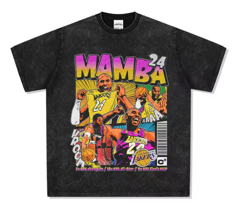 Mamba: Kobe Bryant #24 & #8 Graphic T-Shirt