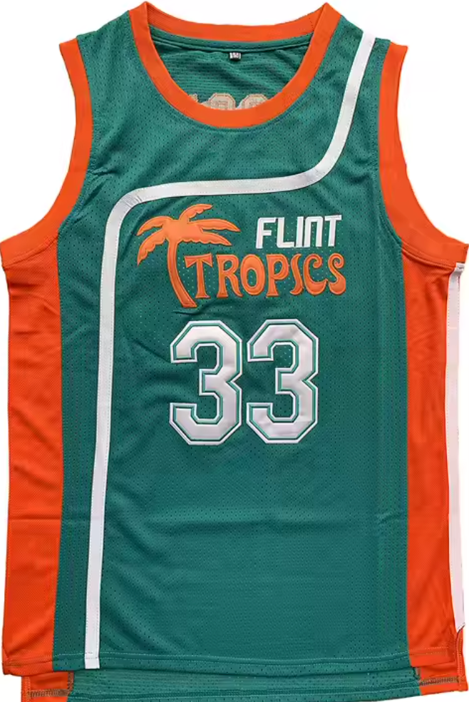 Flint Tropics Basketball Jersey - Retro Style #33