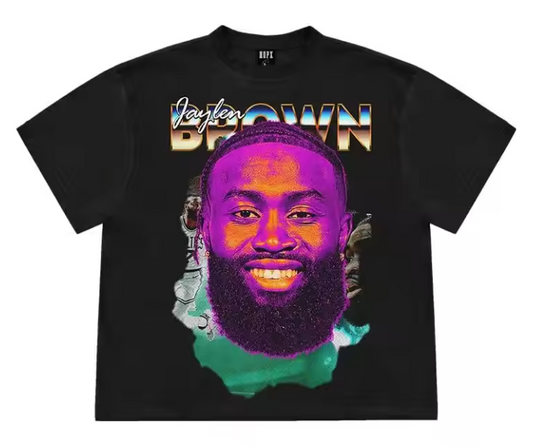 Jaylen Brown Vibrant Graphic T-Shirt - Boston Celtics