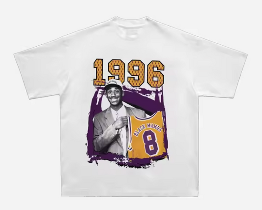 Kobe Bryant 1996 Rookie Year Graphic T-Shirt - Black Mamba