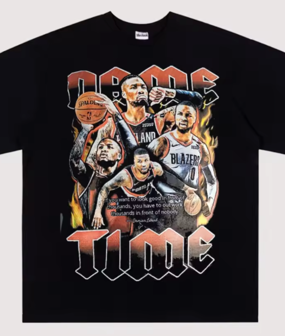 Dame Time Graphic T-Shirt - Damian Lillard Motivational Design