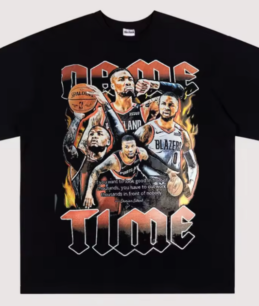 Dame Time Graphic T-Shirt - Damian Lillard Motivational Design