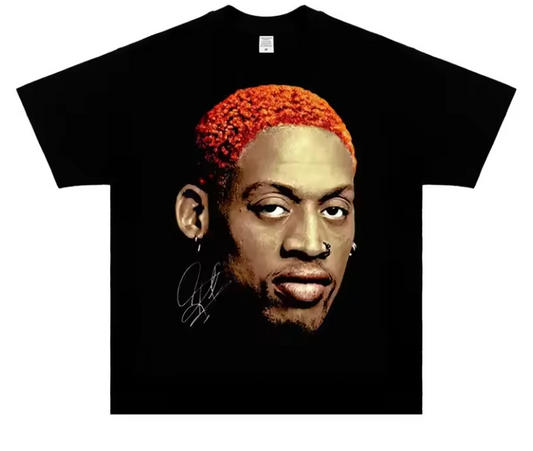 Dennis Rodman Iconic Portrait T-Shirt Design