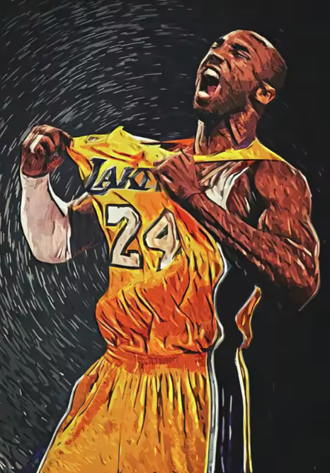 Kobe Bryant – The Mamba Mentality Art Poster