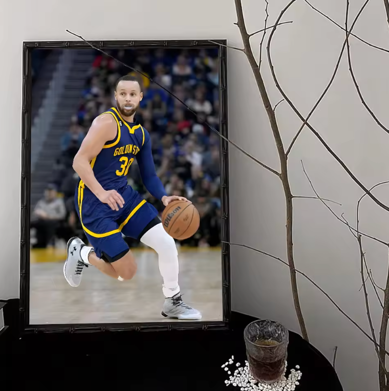 Curry in Action Poster: A Moment of Precision