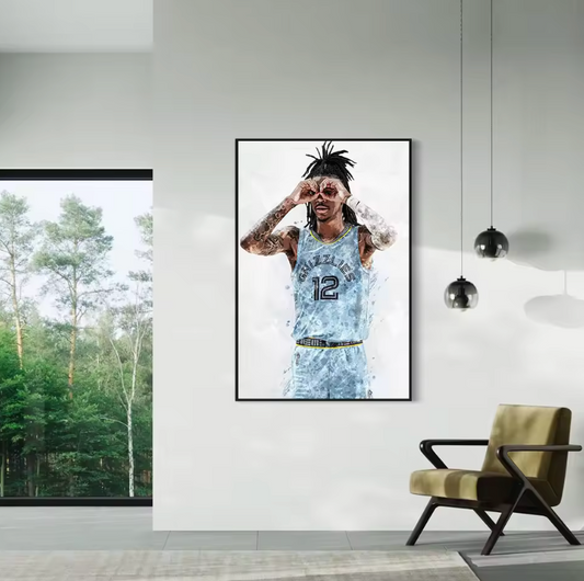 Ja Morant Goggle Eyes Poster