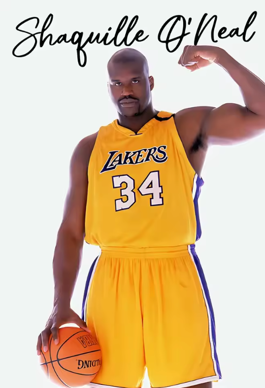 Shaquille O'Neal: The Force of the Lakers - Iconic Portrait Poster