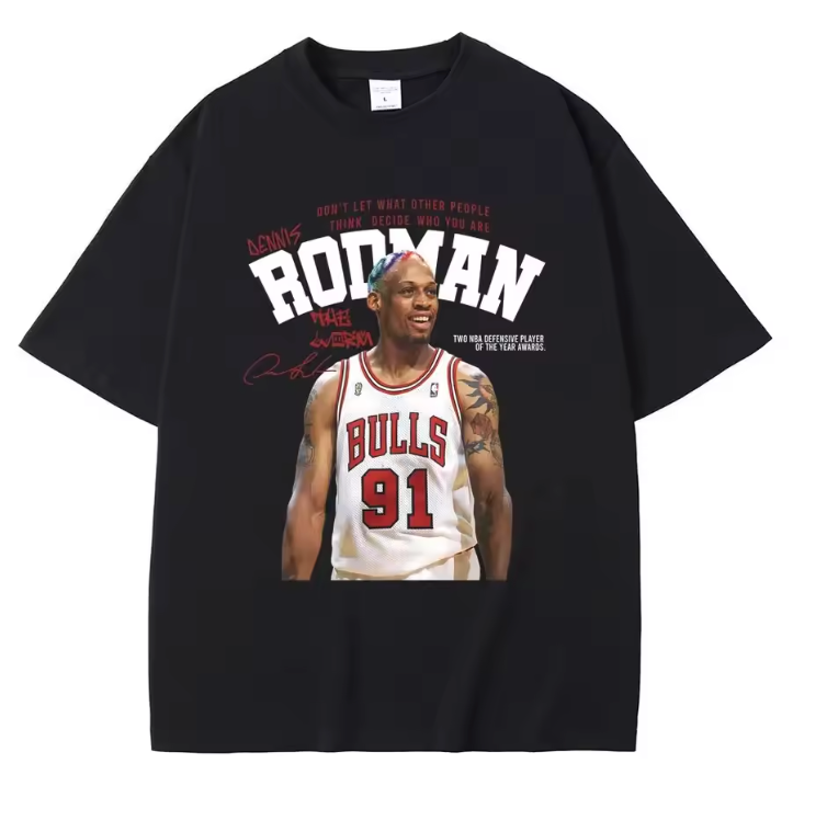 Dennis Rodman “Be Yourself” Bulls Icon T-Shirt – The Ultimate Rebound King