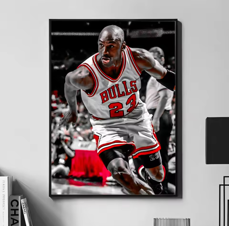 Michael Jordan #23 Iconic Action Shot Print