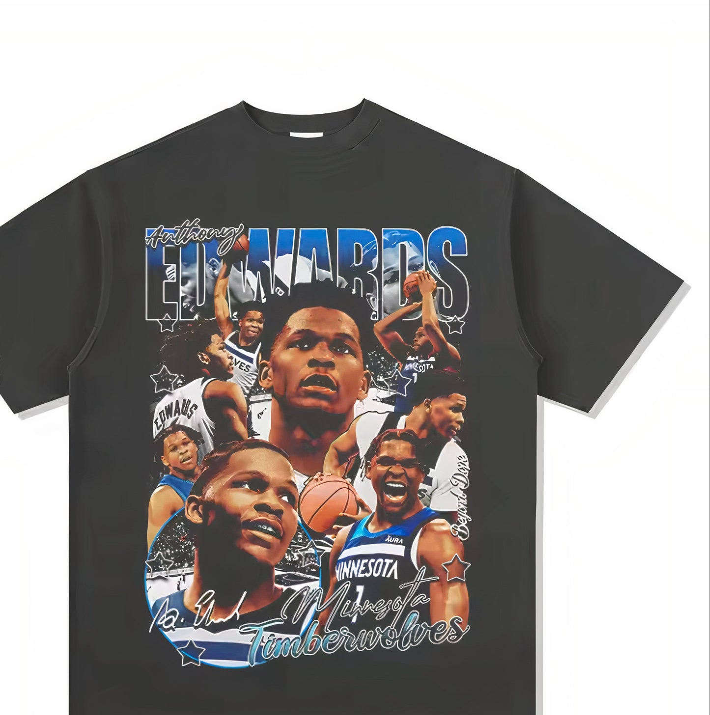 Anthony Edwards: Timberwolves Superstar Collage T-Shirt