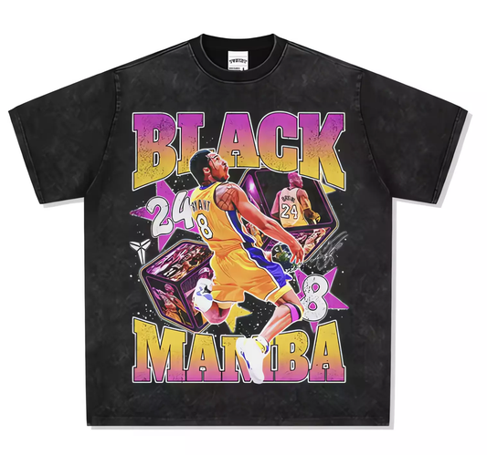 Black Mamba: Kobe Bryant #8 & #24 Graphic T-Shirt