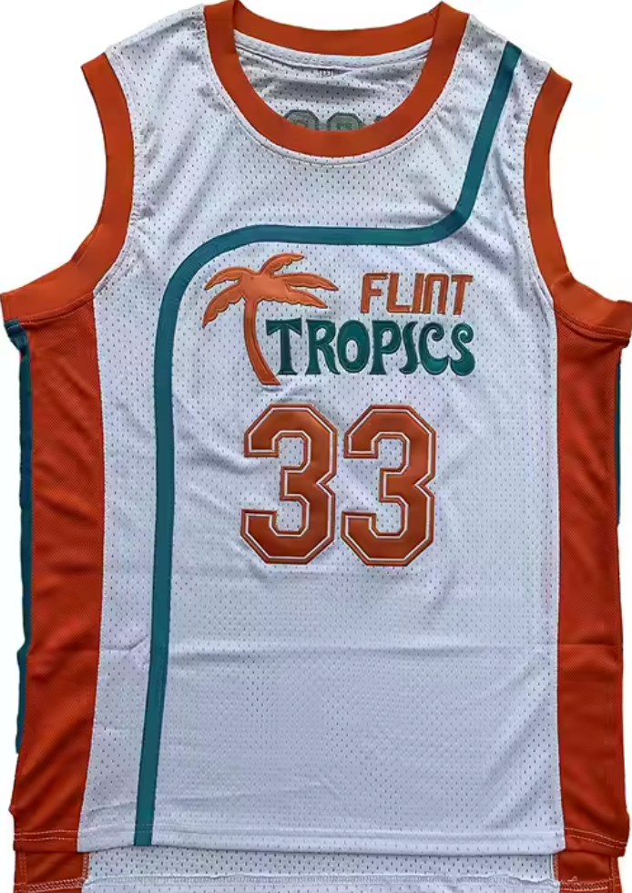 Flint Tropics Basketball Jersey - Retro Style #33