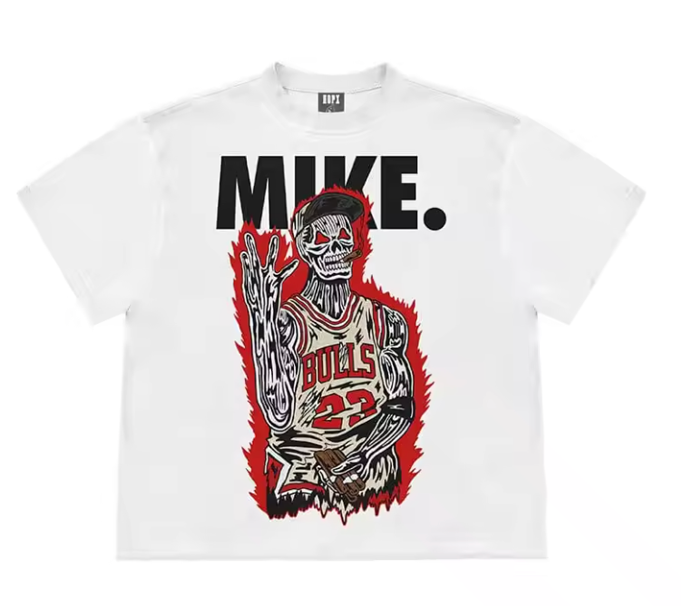 Michael Jordan Skeleton Graphic Tee - "Mike" Bulls Edition