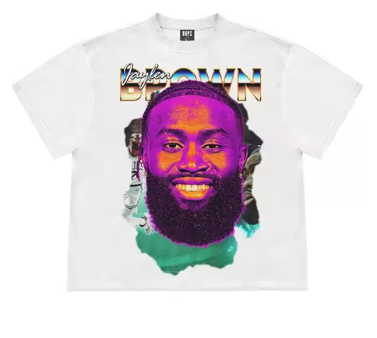 Jaylen Brown Vibrant Graphic T-Shirt - Boston Celtics