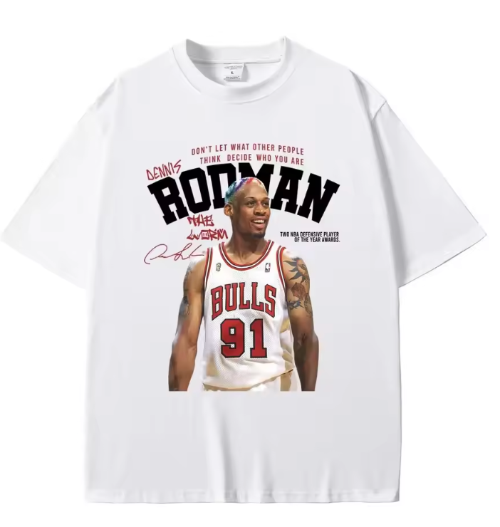 Dennis Rodman “Be Yourself” Bulls Icon T-Shirt – The Ultimate Rebound King