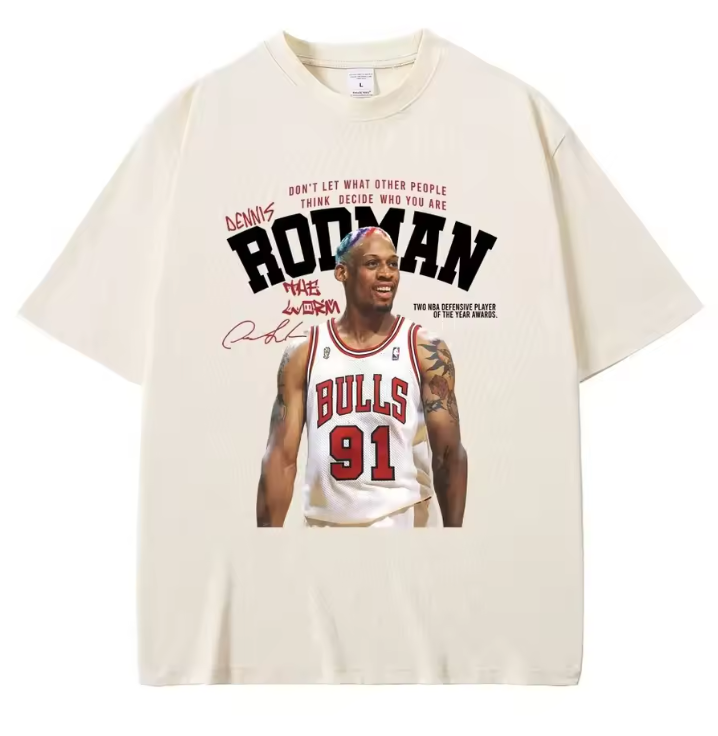 Dennis Rodman “Be Yourself” Bulls Icon T-Shirt – The Ultimate Rebound King